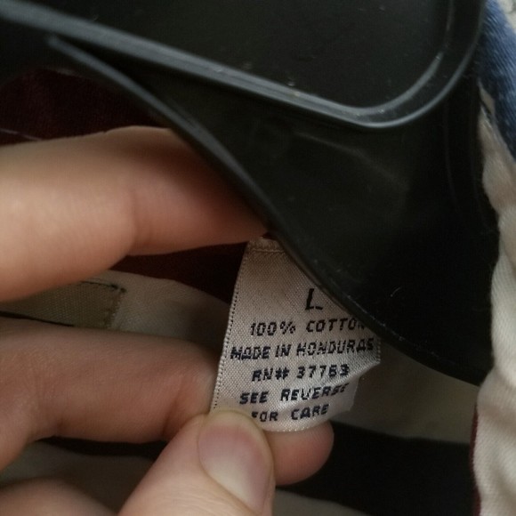 Natural Issue L RW&B Striped Multicolor Button-Down Shirt 52" 31" 10.25" - Picture 3 of 14